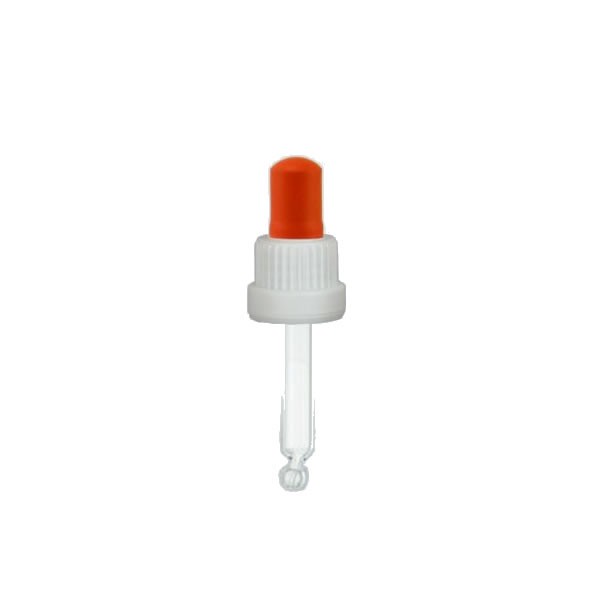 53,5 mm Glas-Pipette DIN 18 weiß/roz OV