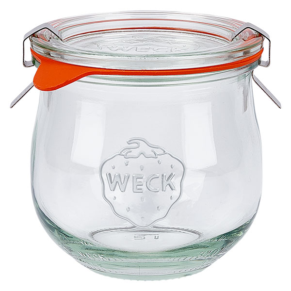 Weck Mini Tulpenglas 220ml inkl. Deckel, Gummi und Klammern