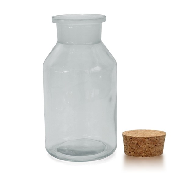 500 ml Steilbrustflasche WH inkl. Korken KG