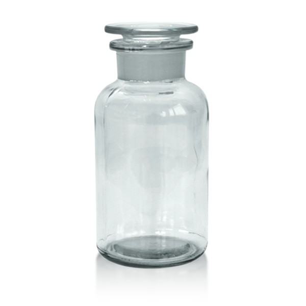 Apothekerflasche 500 ml mit Glasstopfen - Weithals klar