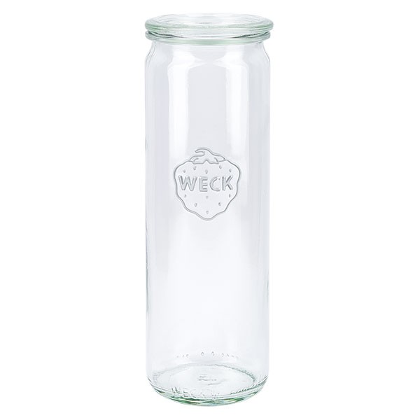 Weckglas - Zylinderglas Unterteil 600ml + Deckel