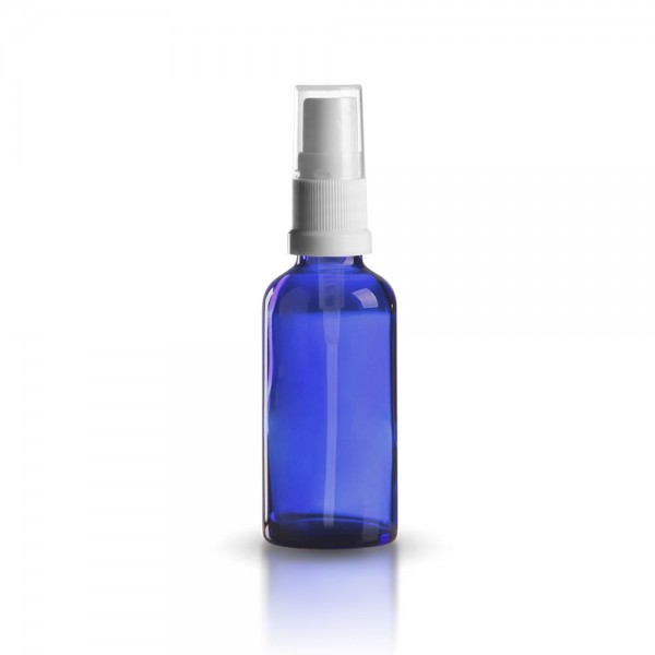 Tropfflasche blau 50ml + Pumpverschluss