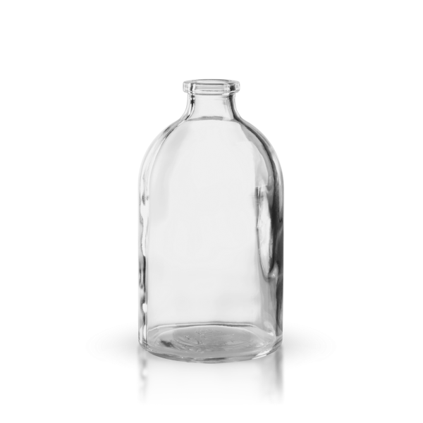 Injektionsflasche Klarglas 100ml