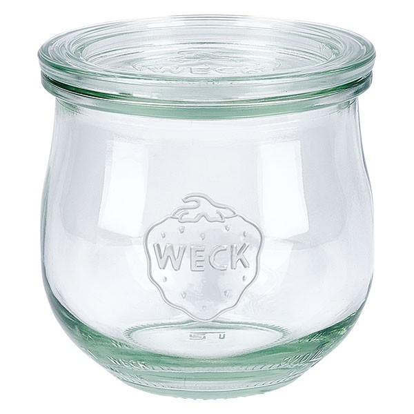 Weckglas - Tulpenglas Unterteil 370ml + Deckel