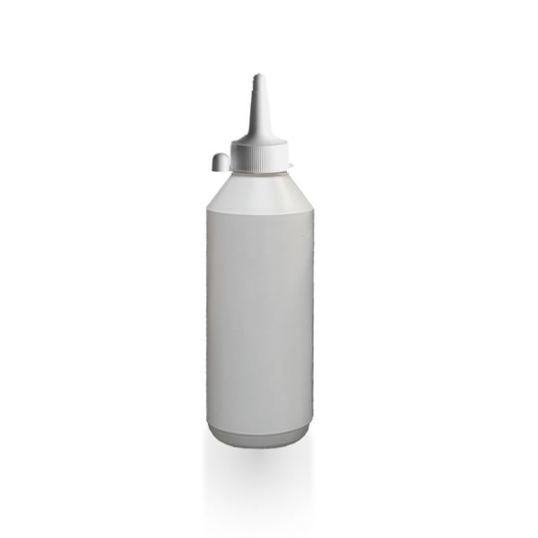 Lotionflasche rund 500ml mit Spritzverschluss mit Kappe